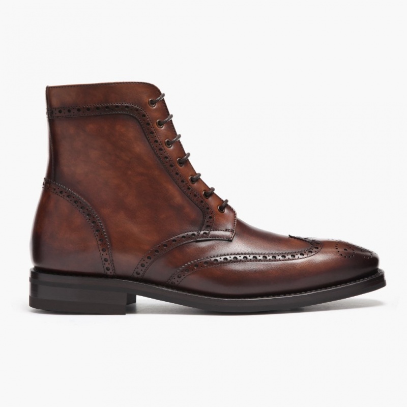 Thursday Boots Wingtip Schnürstiefel Herren Braun | Österreich-71324MDNW