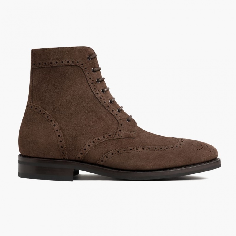 Thursday Boots Wingtip Schnürstiefel Herren Schokolade | Österreich-46893ARYW