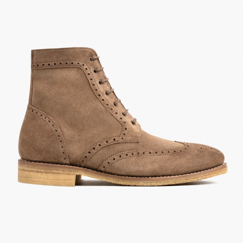 Thursday Boots Wingtip Schnürstiefel Herren Braun | Österreich-70246WODY