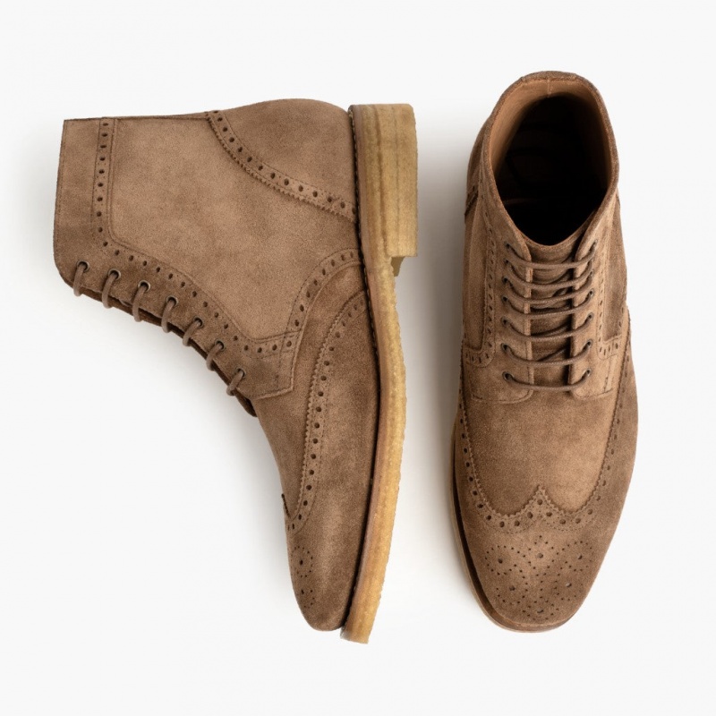 Thursday Boots Wingtip Schnürstiefel Herren Braun | Österreich-70246WODY